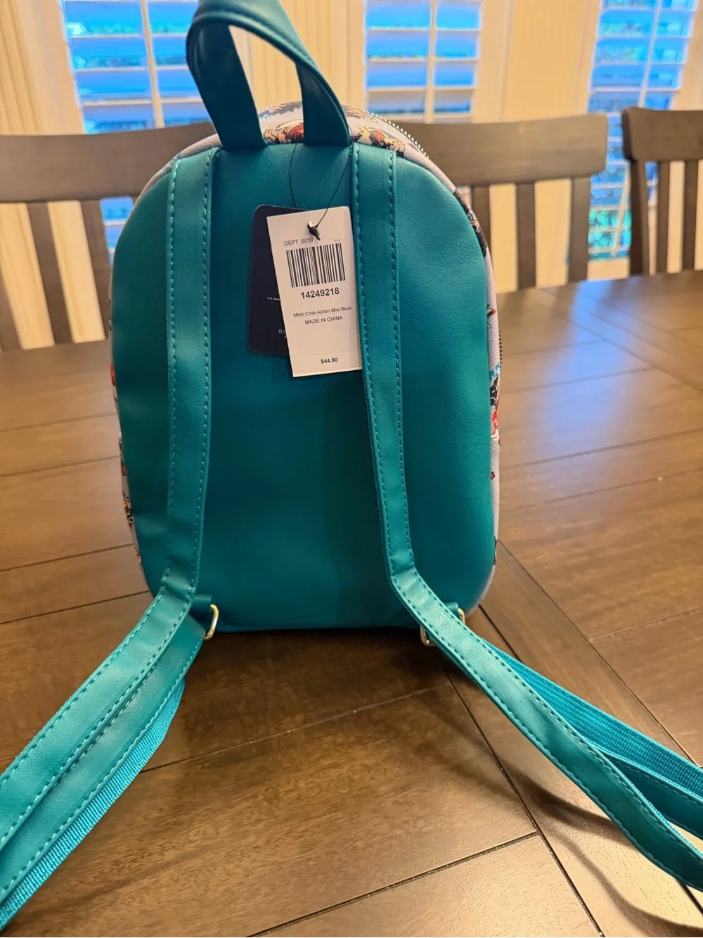 My Hero Academia Teal Accent  Print Mini Backpack
